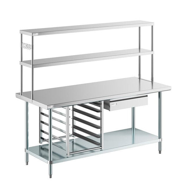 Work Table Over Shelf